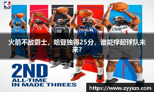 火箭不敌爵士，哈登独得25分，谁能撑起球队未来？